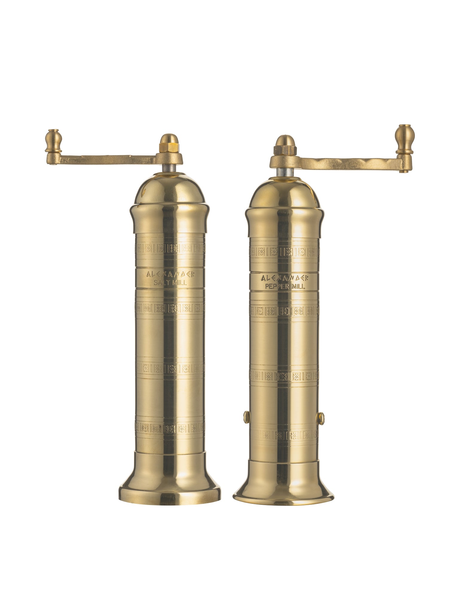 brass salt and pepper mills