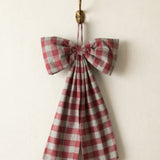 Large Red Gingham Hanging Bow