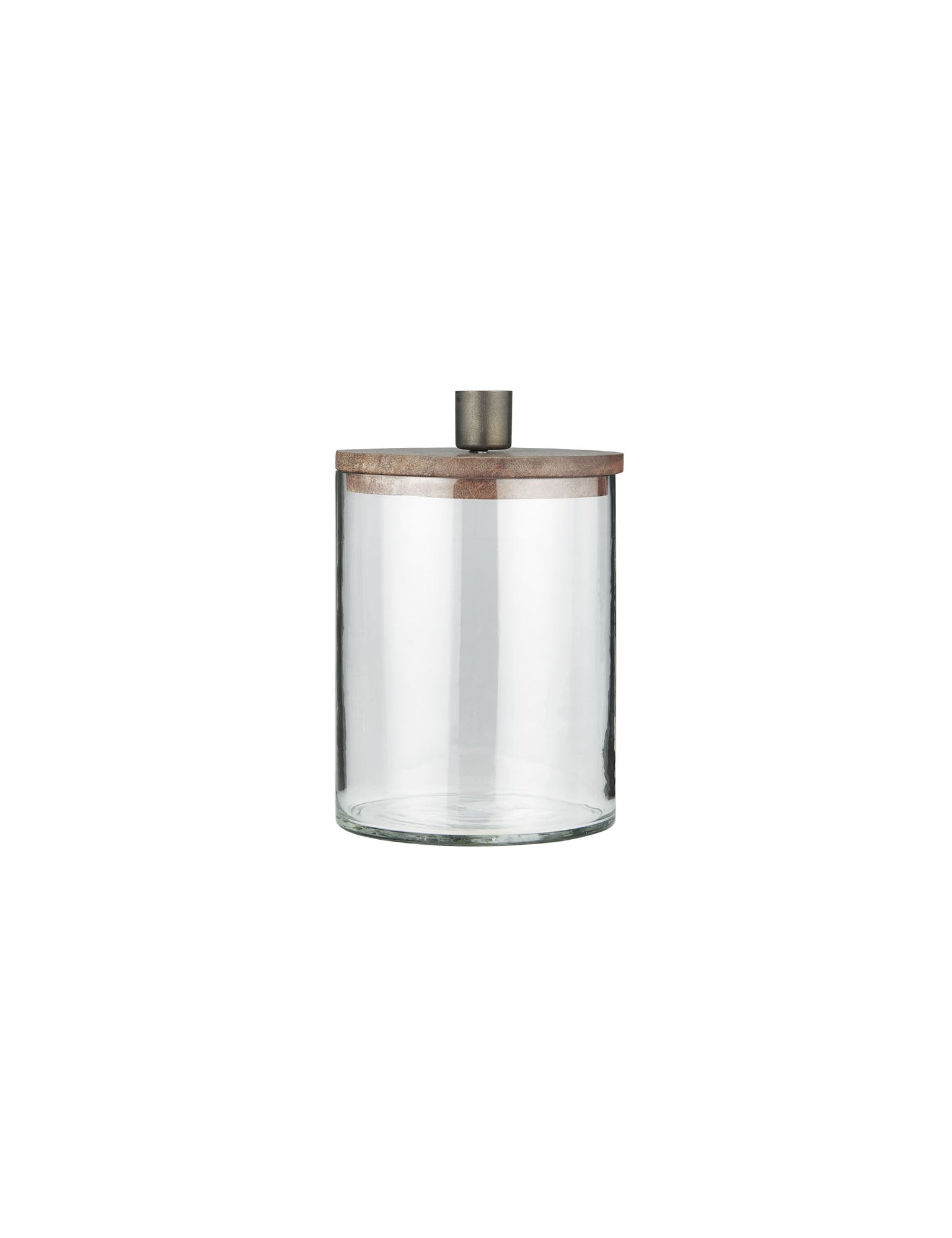 glass candle holder and storage jar