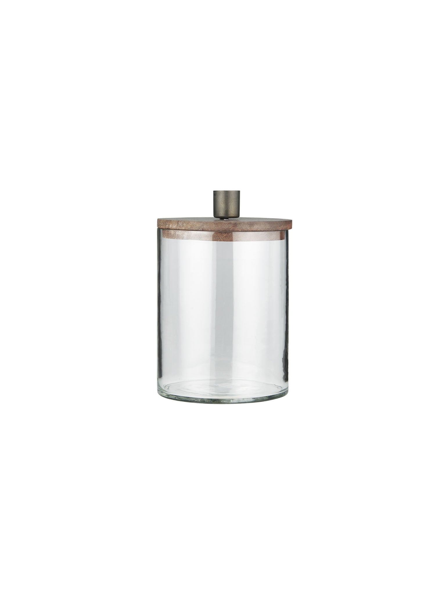 glass candle holder and storage jar