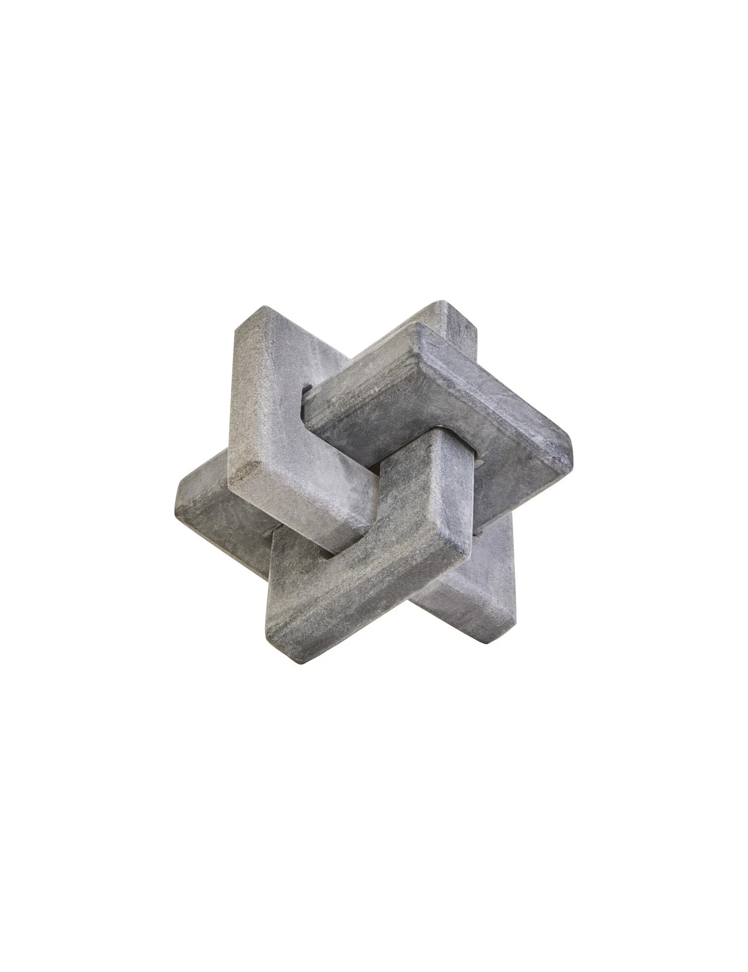 solid grey marble decorative knot 