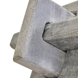 solid grey marble decorative knot 