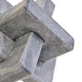 solid grey marble decorative knot 