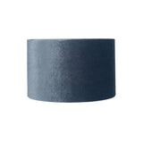 Beau slate Grey Velvet Cylinder Shade