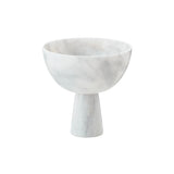Jakob White Marble Pedestal Bowl