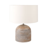 Jannu Wooden Grooved Table Lamp