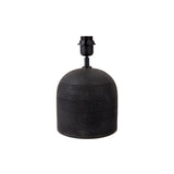 Jannu Black Wooden Grooved Table Lamp