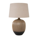 Kattia Black Textured Ceramic Table Lamp