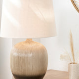 Kattia Black Textured Ceramic Table Lamp