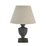 Black Urn Wooden Table Lamp