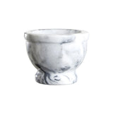 Grey Marble Mortar And Pestle With Rim