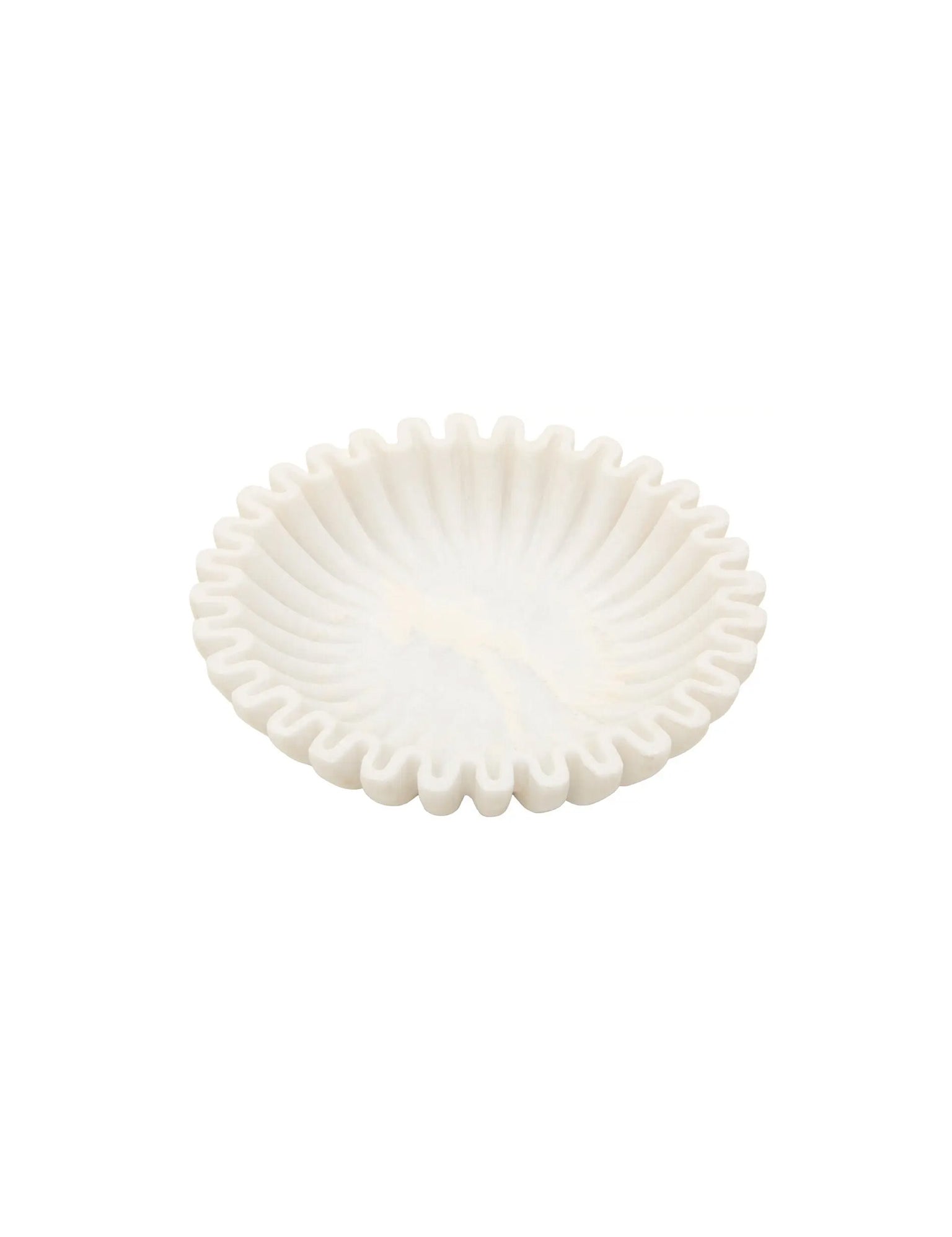 marble fluted bowl