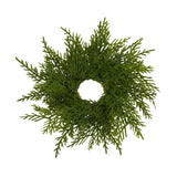 Mini Artificial Cedar Wreath Kit
