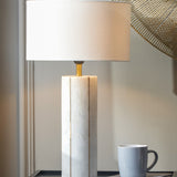 Mira Marble Lamp with Shade