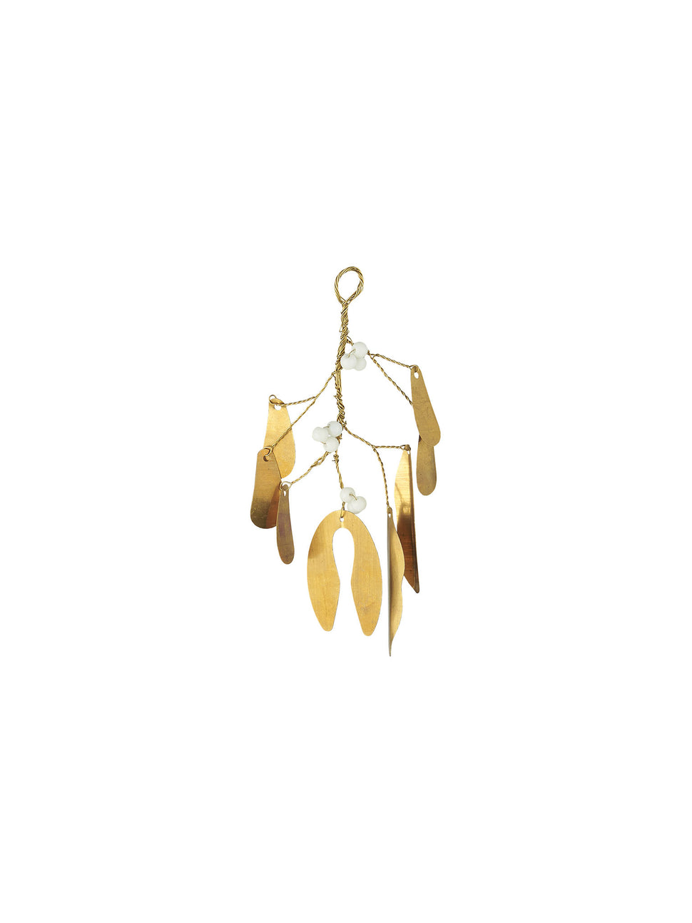 gold hanging mistletoe
