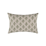 Nea Green Floral Lumbar Cushion Cover