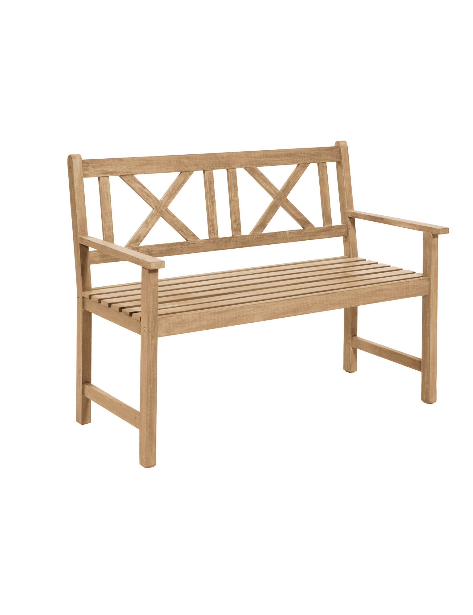 simple but classic Acacia wooden bench