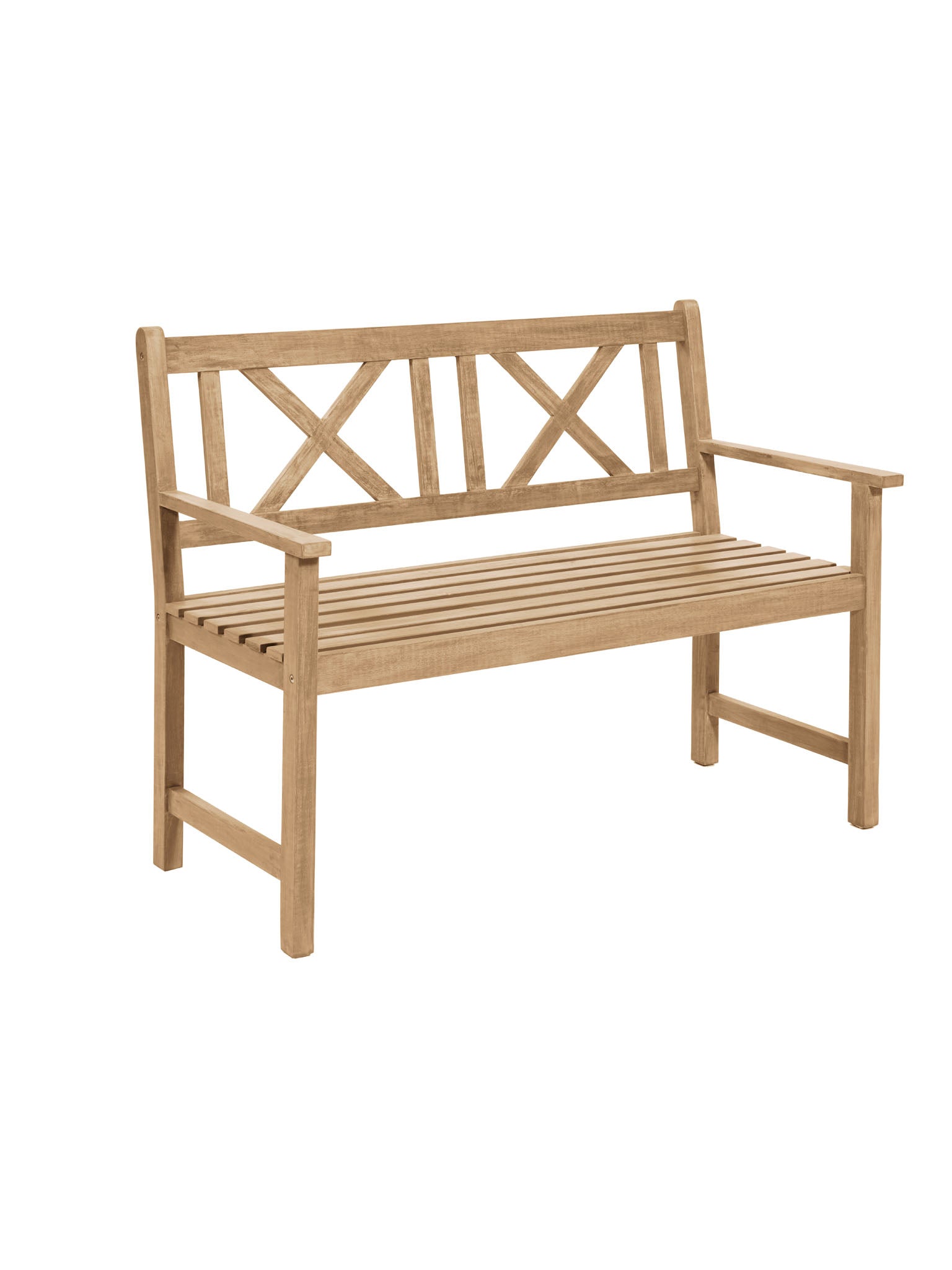 simple but classic Acacia wooden bench