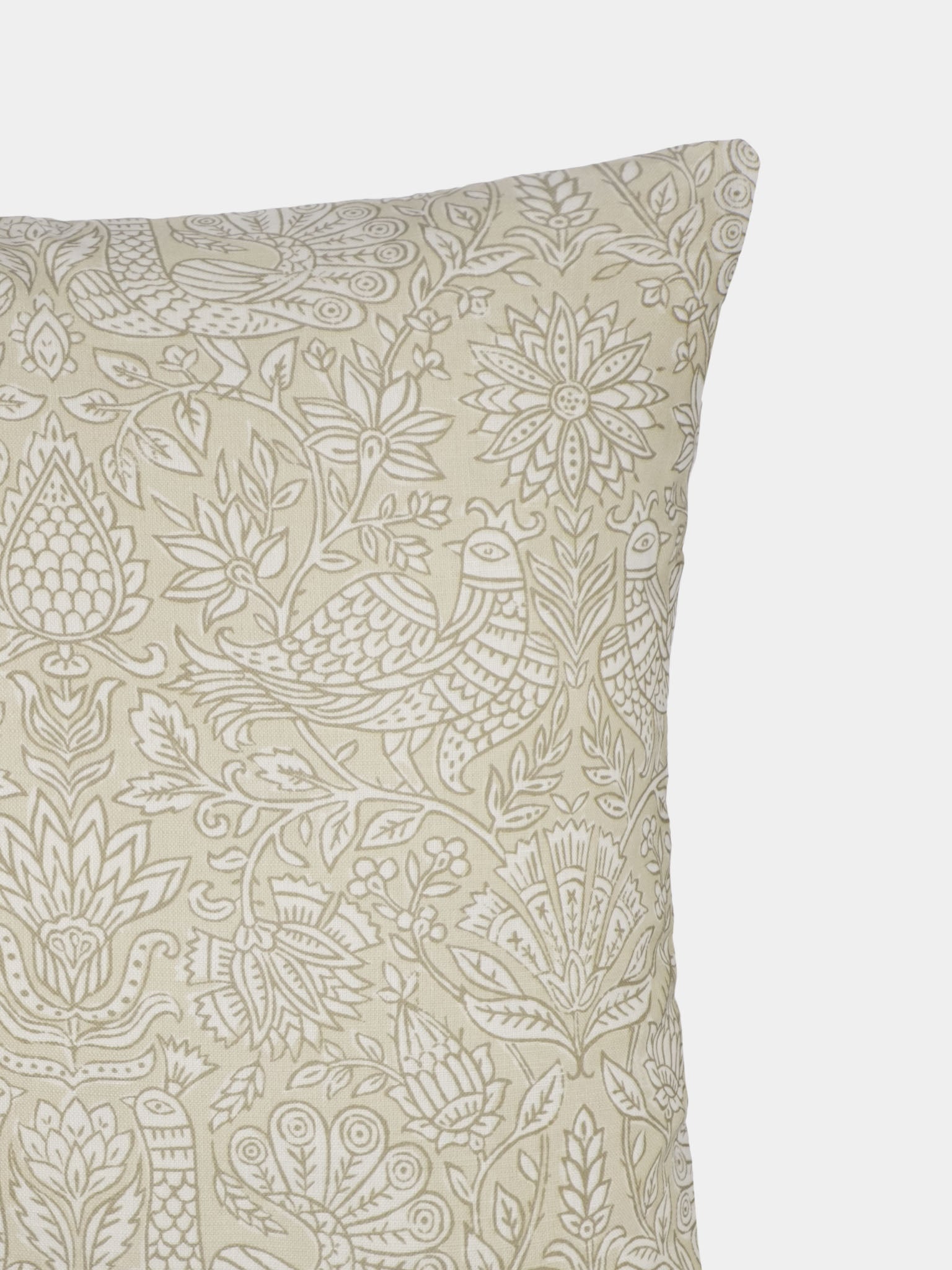 Putty Block Print Scatter Cushion 