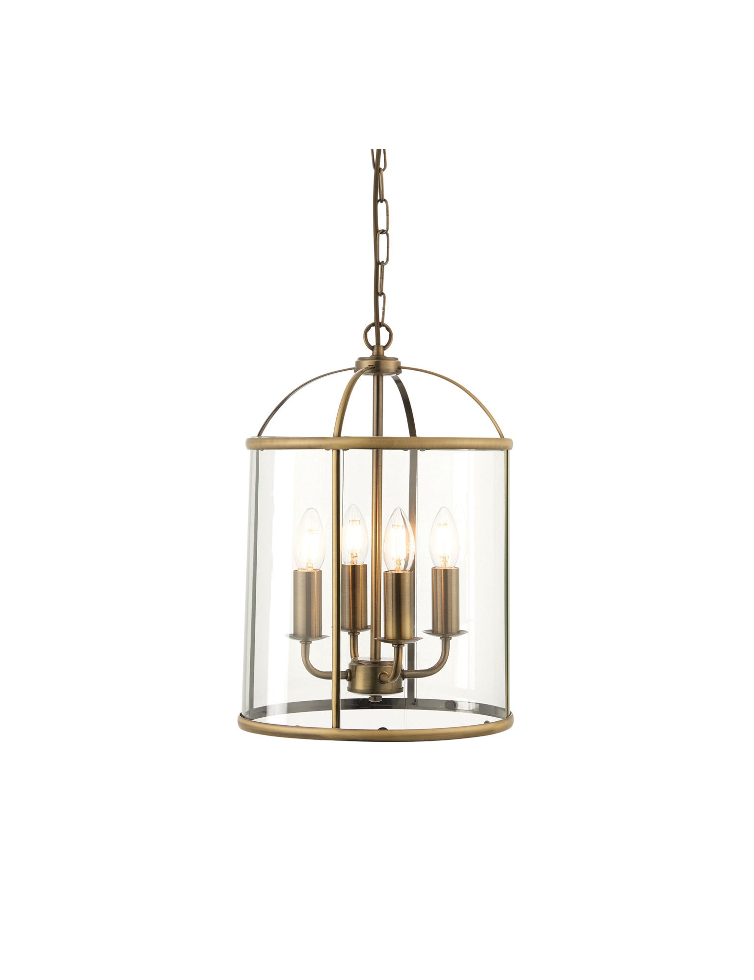 lantern brass pendant light