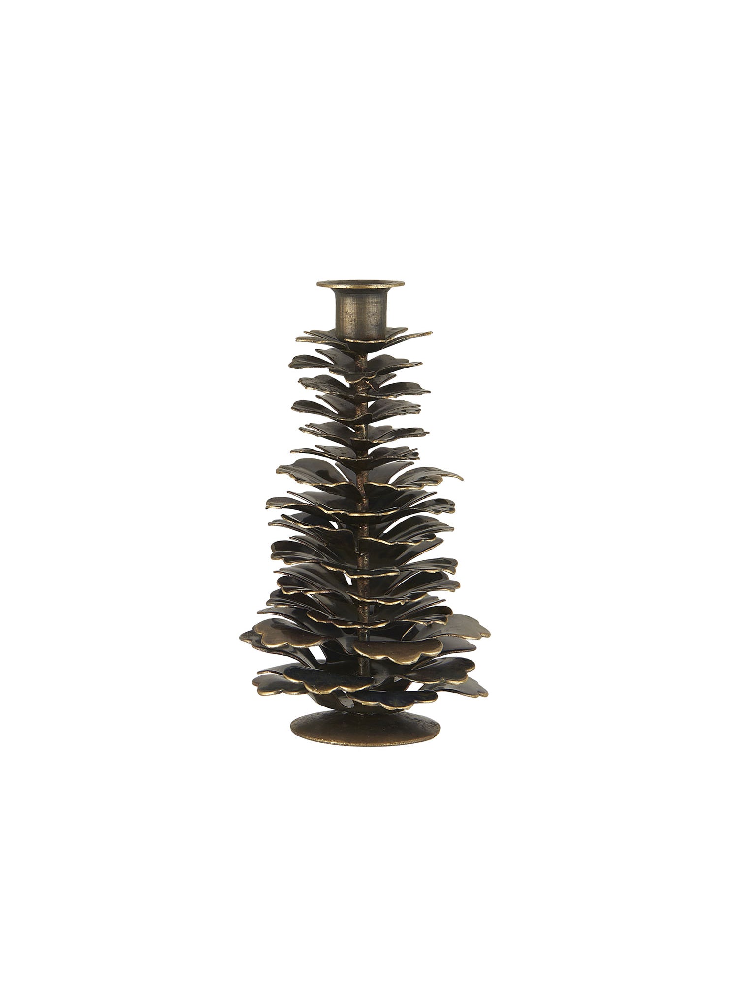 pinecone candle holder