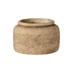 rustic light tan vase