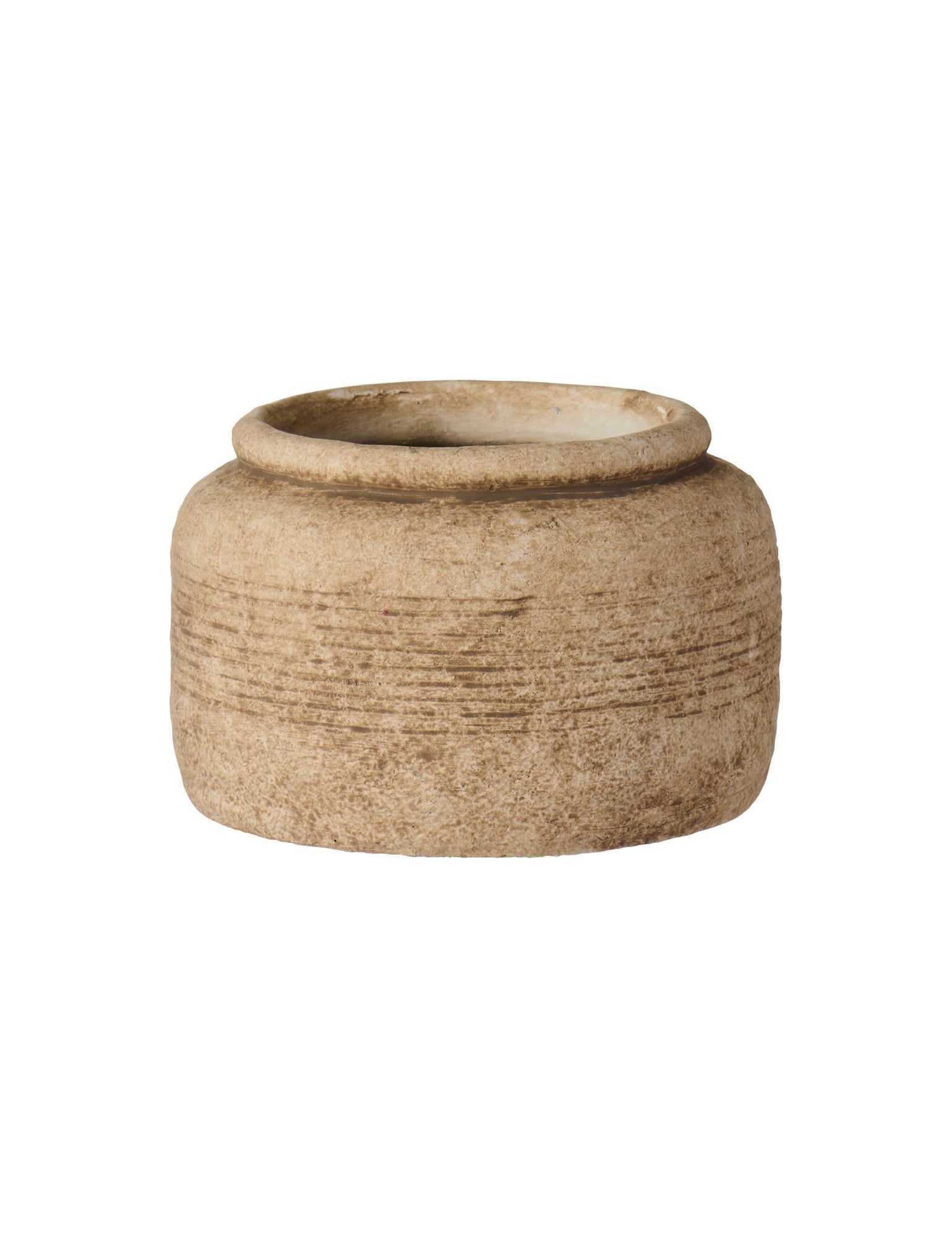 rustic light tan vase