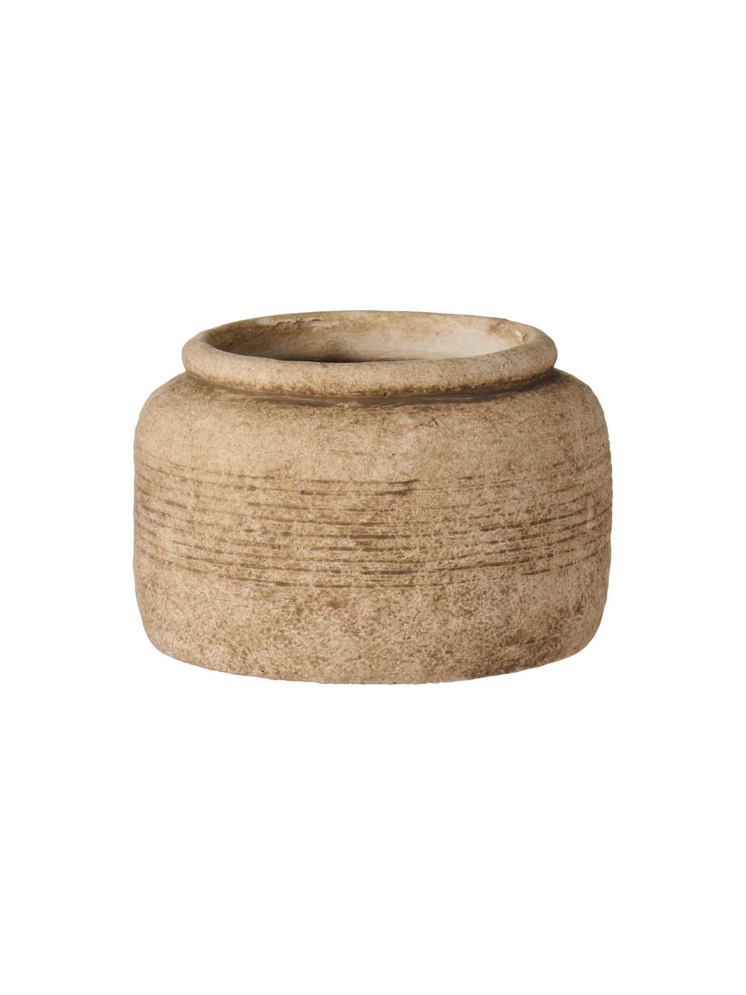 rustic light tan vase