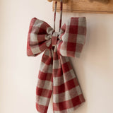 Red Gingham Hanging Bow