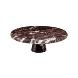 Red Solid Marble Cake Stand