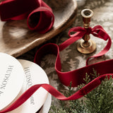 Claret Red Velvet Ribbon - 5m