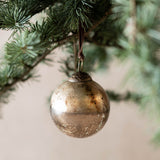 Gold Crackle Baubles - Set of 4