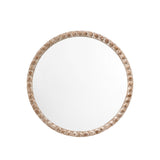 Nora Round Wooden Mirror