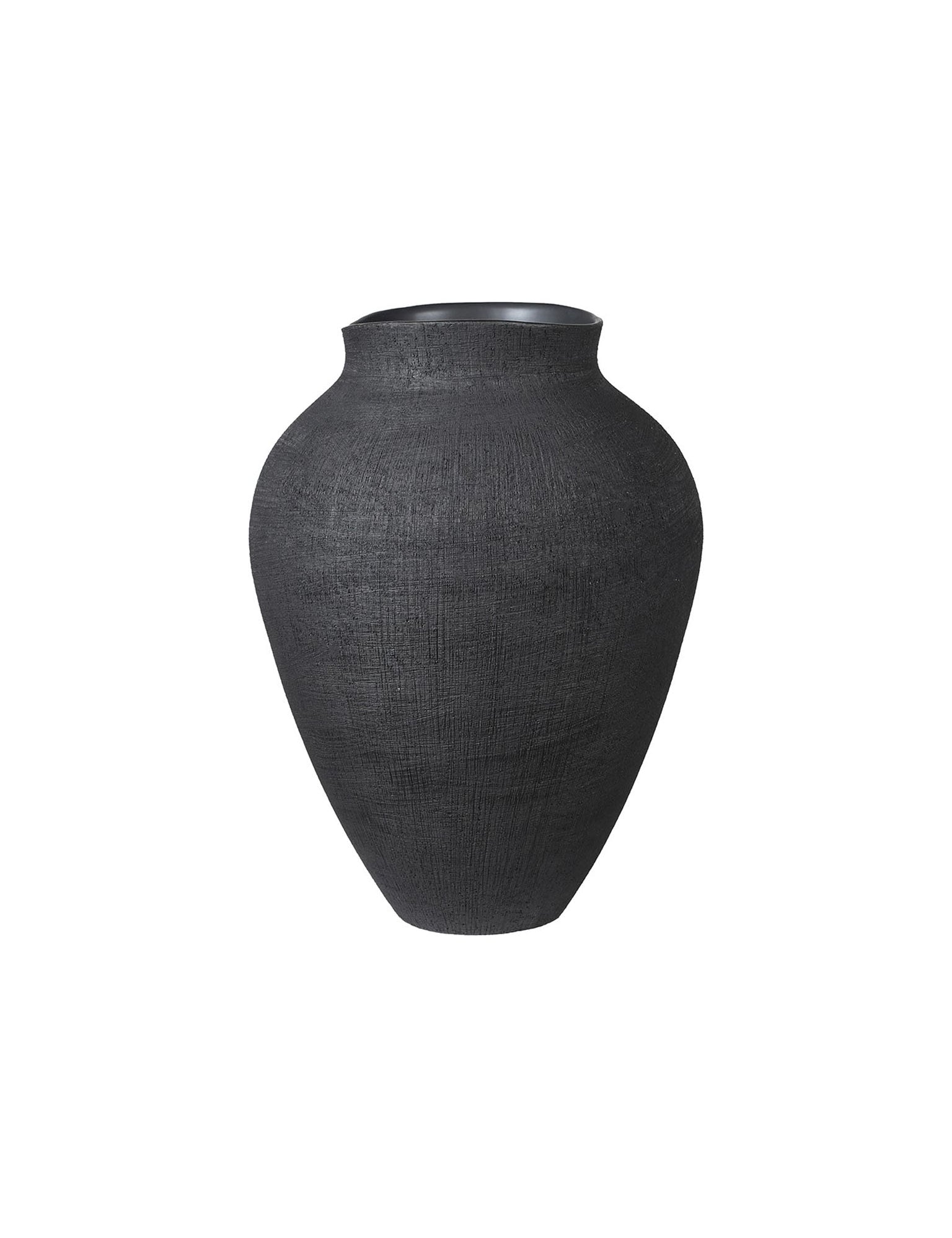 Black Scratch Vase