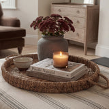 Large Round Natural Seagrass Tray