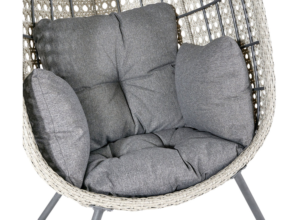 garden egg chair in grey