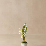 Mini Faux Lilly of the Valley in Ceramic Pot