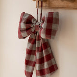 Christmas Hanging Bows - Set of 3 Red, Green & Gingham