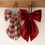 Red Gingham Hanging Bow