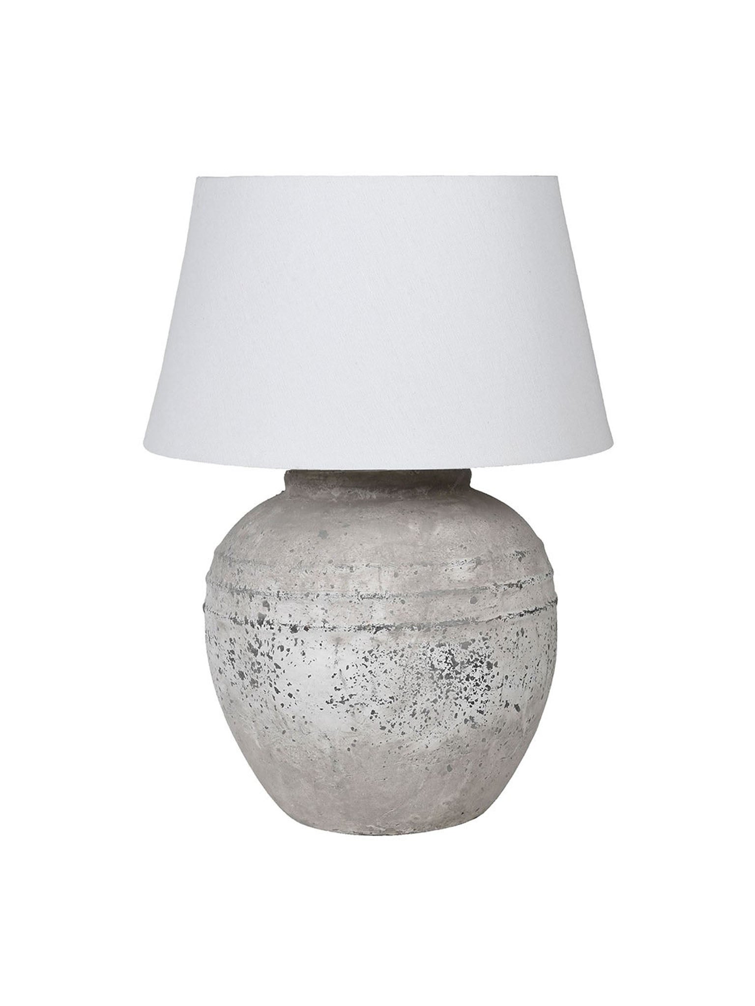 stone lamp with shade 