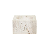 Travertine Square Decorative Bowl