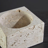 Travertine Square Decorative Bowl