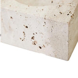 Travertine Square Decorative Bowl