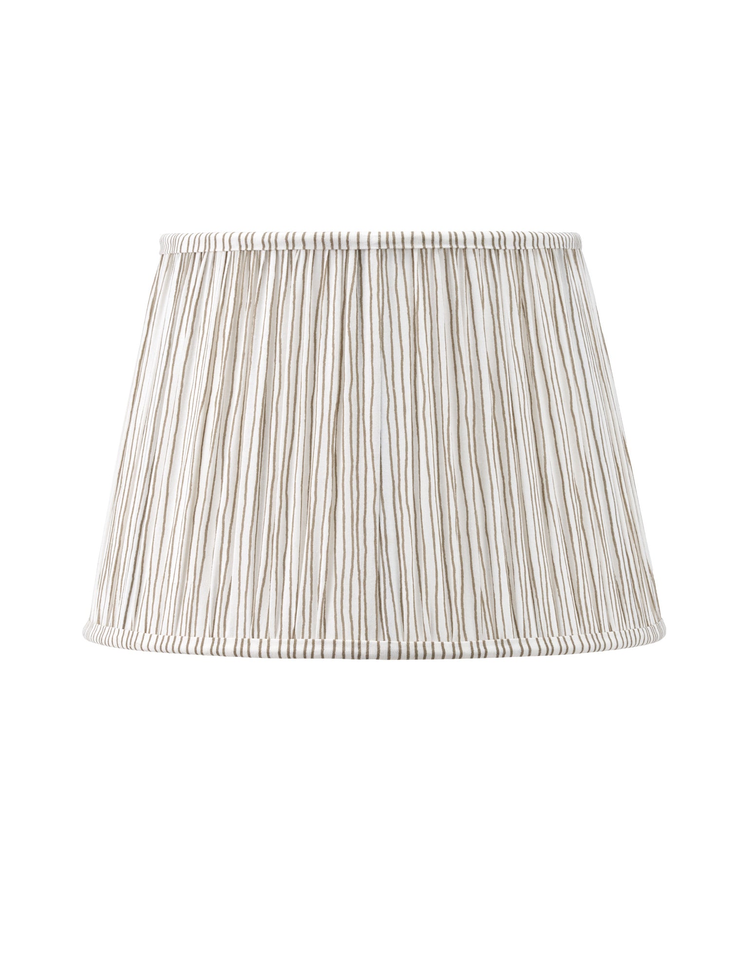 Thelma Natural Stripe Pleated Shade