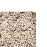 Adaline Brown Floral Quited Throw