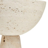 Travertine Pedestal Bowl