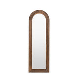 Ufa Slim Mirror in Dark Wood