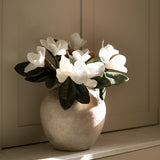 Faux Magnolia and Kelby Limestone Vase