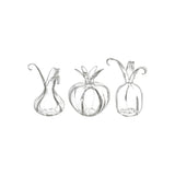 Set of 3 Marlyn Glass Vases