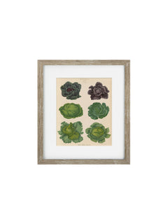  wooden Vintage Veg II Framed Art Print